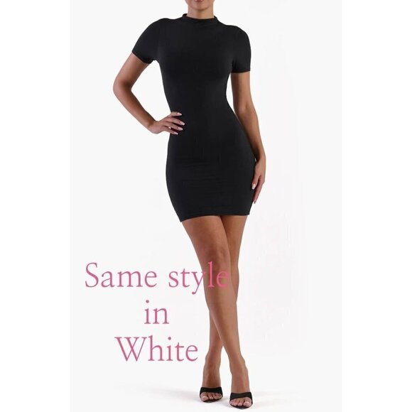 New N BY NAKED WARDROBE Size 2x Bare Body-Con Minidress White - Picture 2 of 14